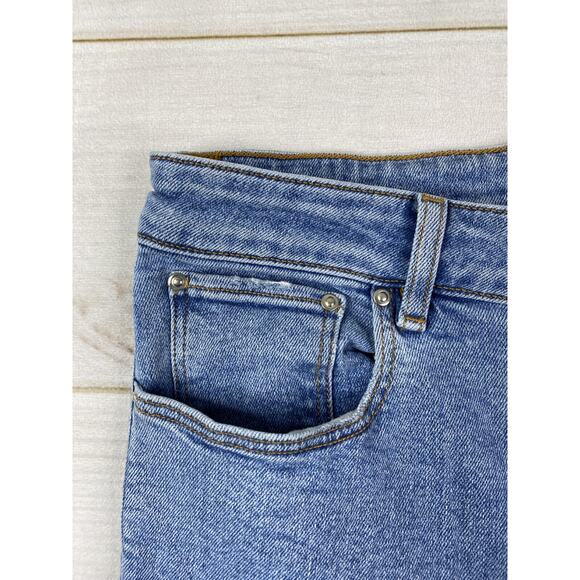 ASOS Design Mens Jeans Size 32X38 Skinny Leg Stretch Denim Distressed Light Wash - Picture 3 of 12